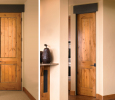 2-Panel Plank Doors with Caseless Opening