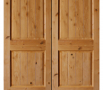 2-Panel Plank Top Rail Arch, Double