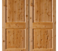 2-Panel Square Top Rail, Double