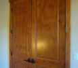 2-Panel TRA Double Doors with Cinnamon Stain