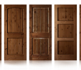 Knotty Alder Doors with Animas River Glaze