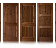 Knotty Alder Doors with Cajun Stain