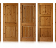 Knotty Alder Doors with Golden Horn Glaze