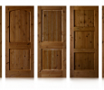 Knotty Alder Doors with Mocha Stain