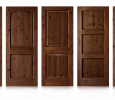 Knotty Alder Doors with Redcliff Mountain Glaze