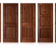 Knotty Alder Doors with Roan Creek Glaze
