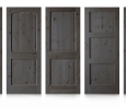 Knotty Alder Doors with Winter Rye Stain
