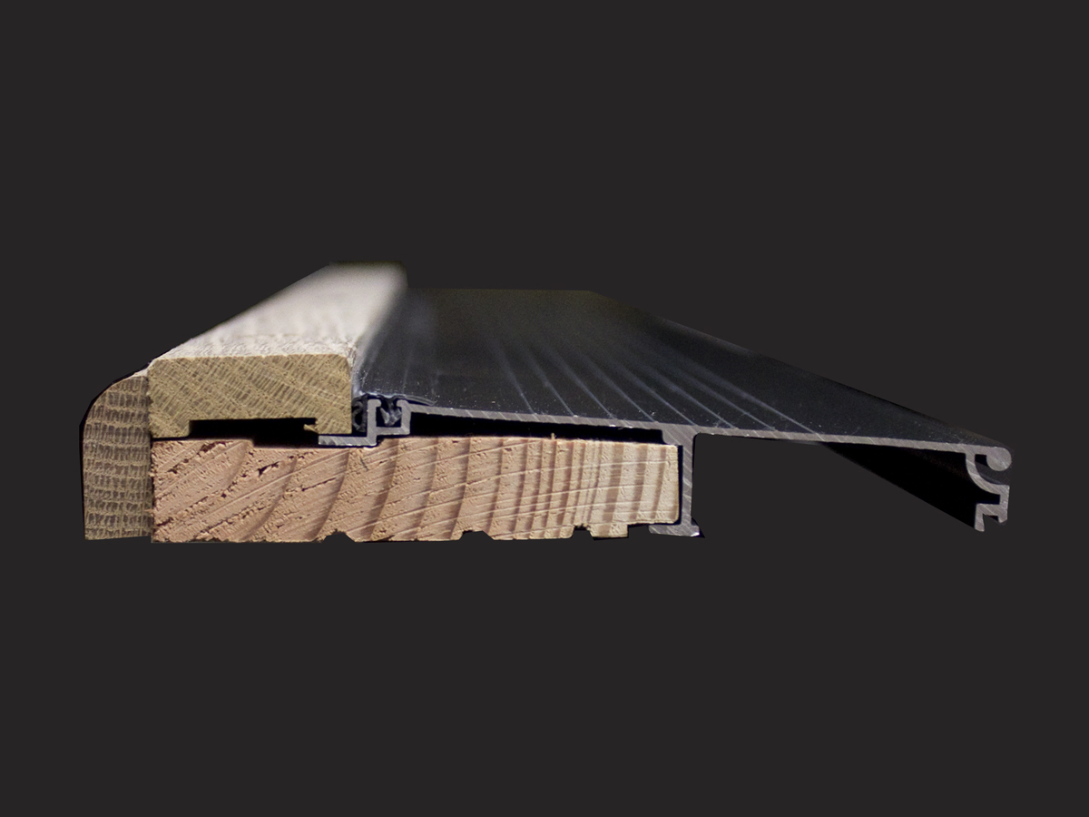 Aluminum (Oil Rubbed Bronze Color), Adjustable Threshold, Edge View