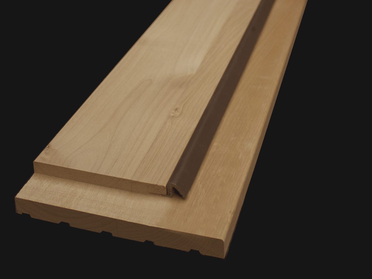 Knotty Alder, Rabbeted Jamb w/Weatherstrip