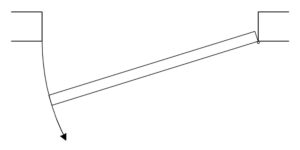 Single Door, Left Hand Outswing (sometimes called Right Hand Reverse)