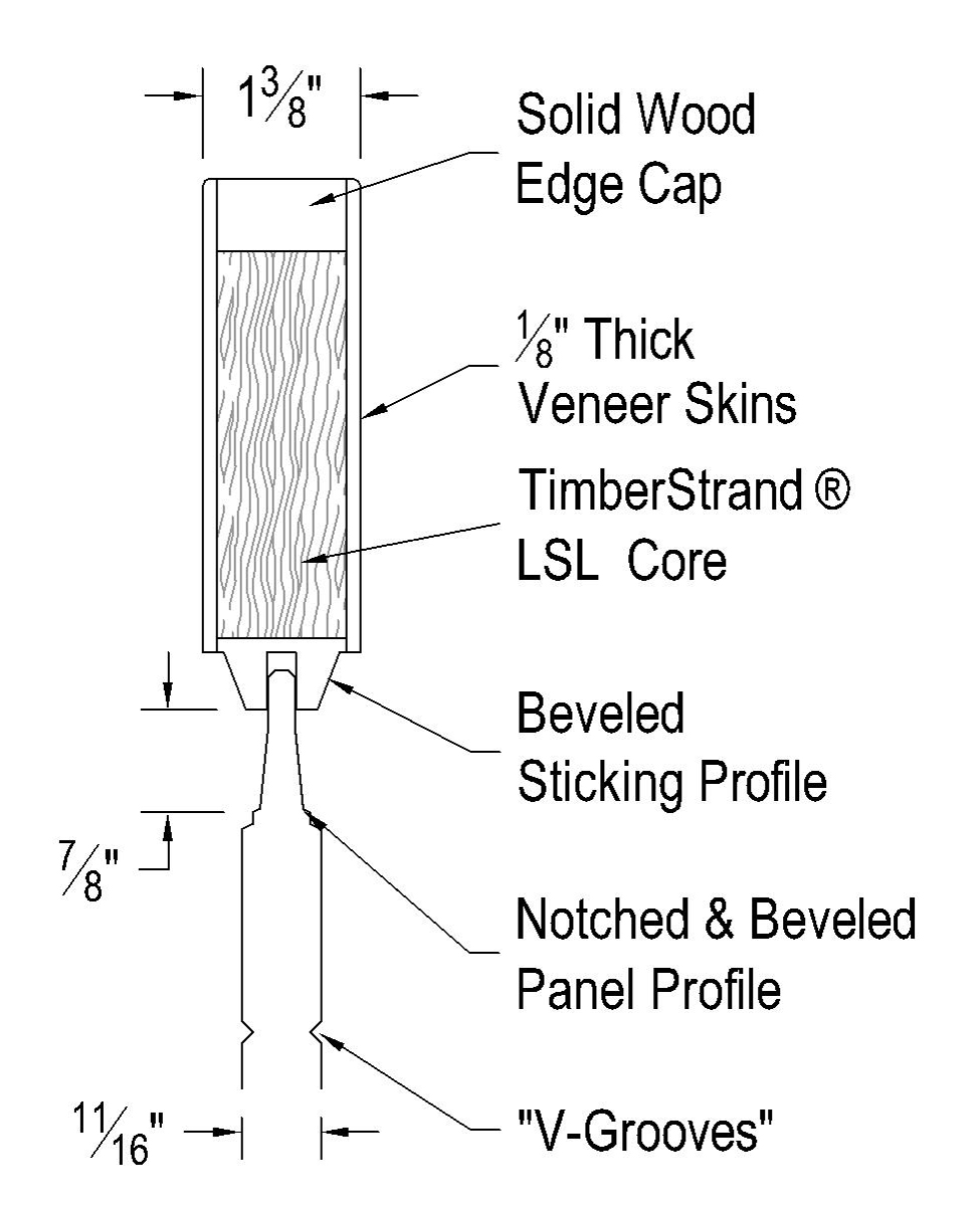 Profile: 1-3/8” Plank Doors