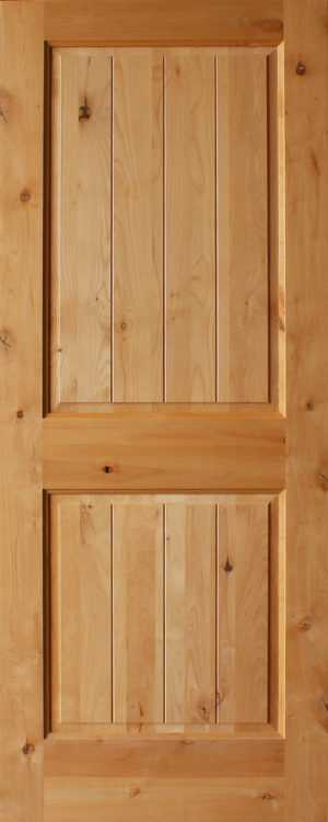 2-Panel Plank Square Top Rail