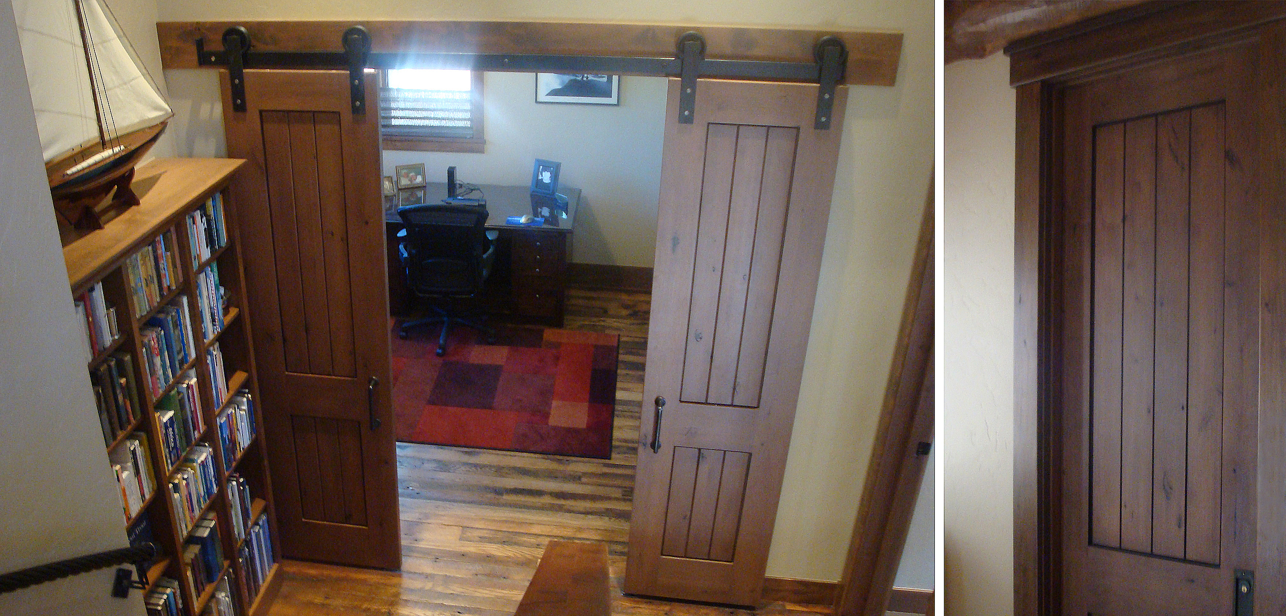 Knotty Alder Double Barn Doors