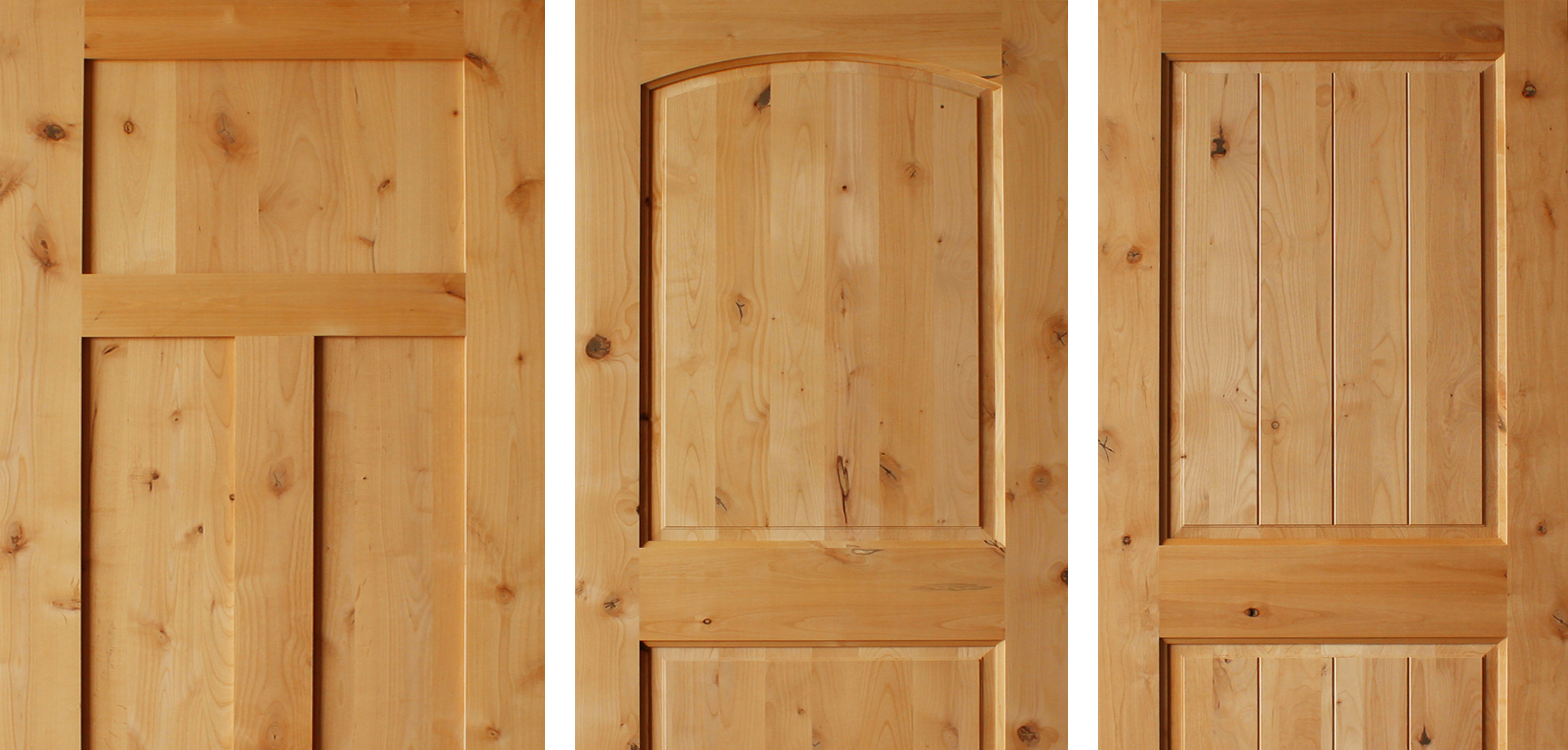 Unfinished Knotty Alder Doors